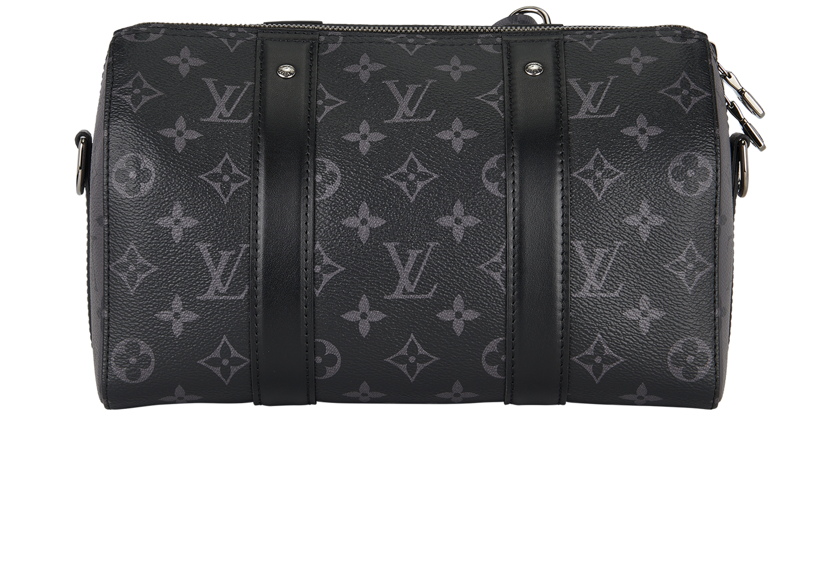 City Keepall, &pound;1,400, Handbags, Black/Grey, Canvas, Back view